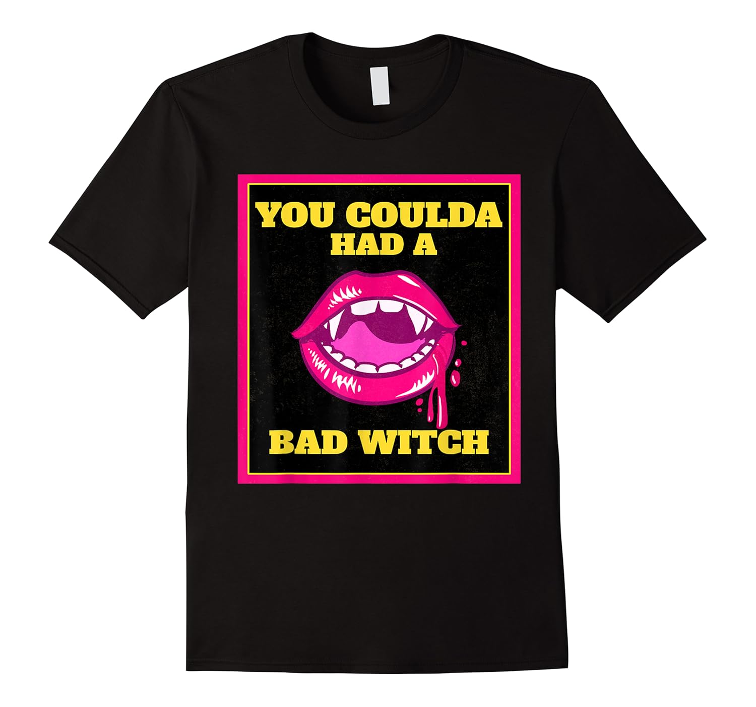 lips you coulda had a bad witch funny halloween gift shirts