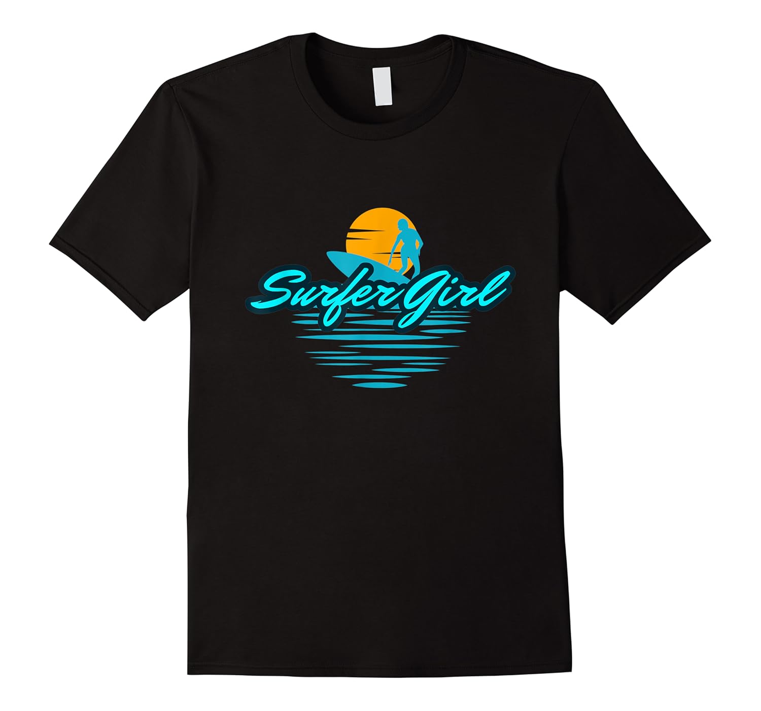 surfer girl  sunset surfing beach shirts