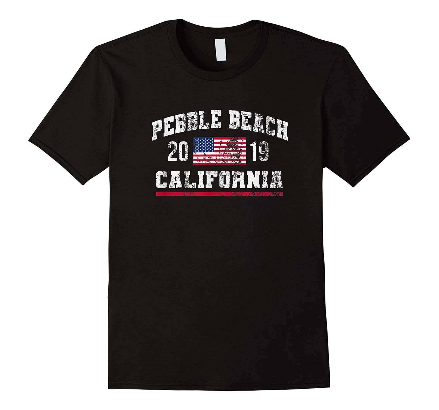 golf pebble beach american usa flag fan souvenir shirts