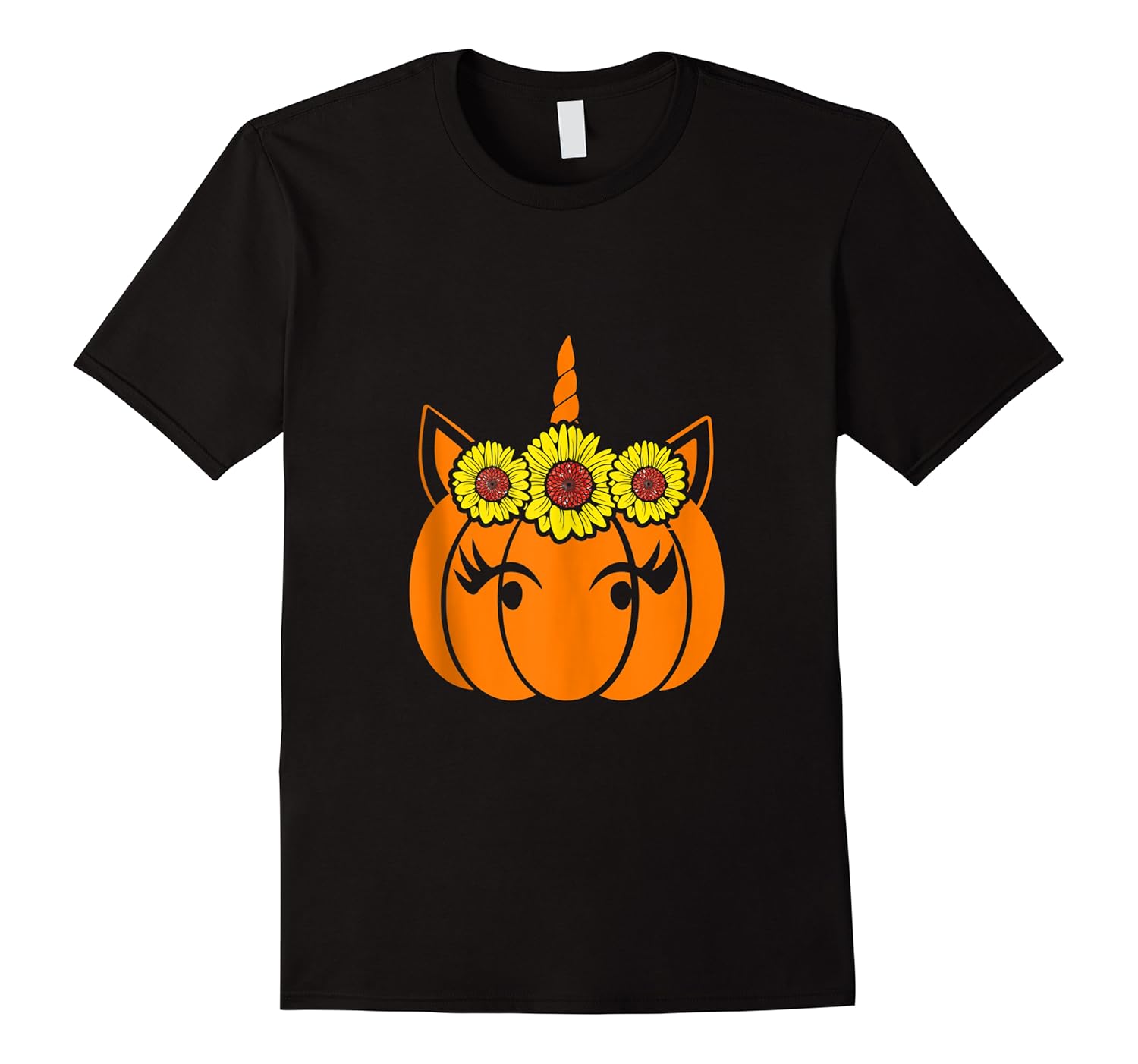 sunflower unicorn heart pumpkin costume halloween funny shirts