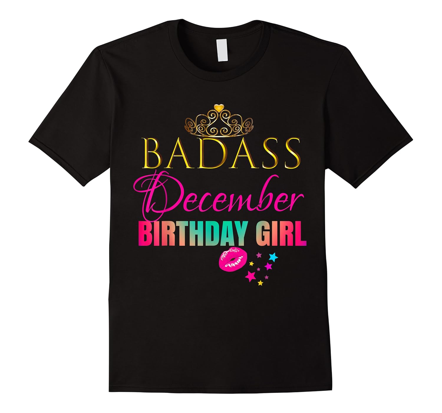 cute badass december birthday girl woman shirts