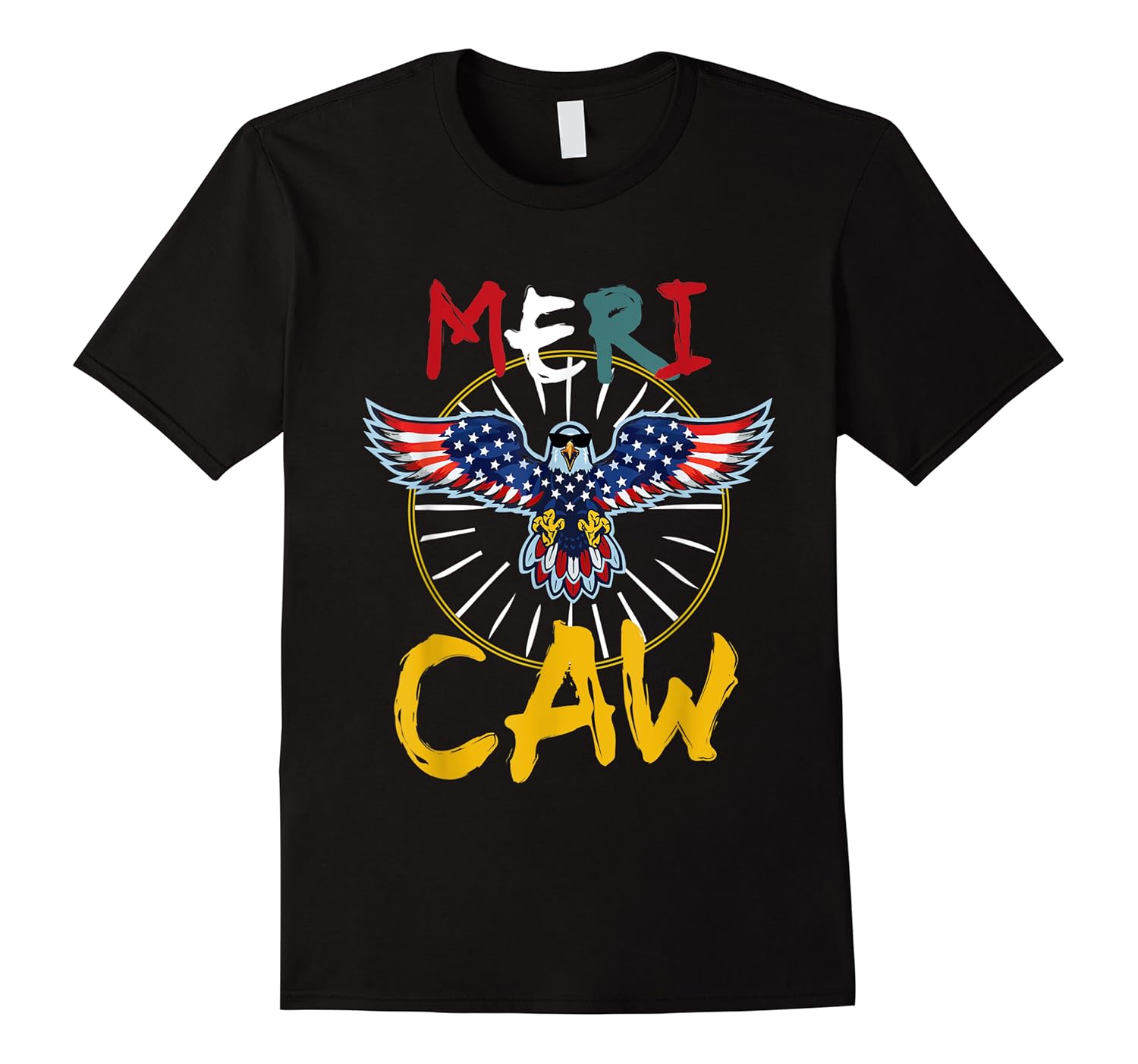 mericaw patriotic eagle 4th of july american flag shirts