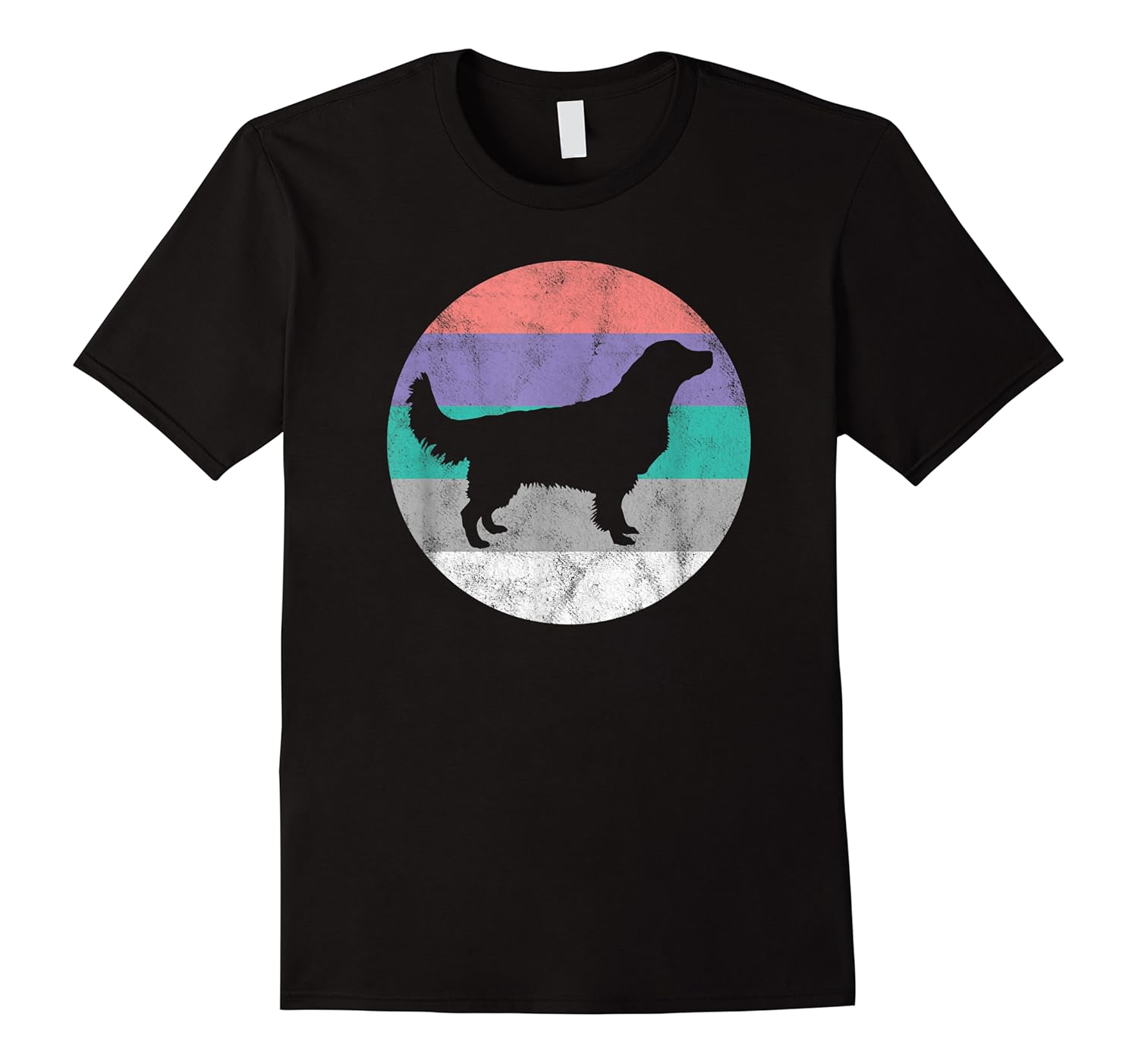 golden retriever gif for women  girls retro cute shirts