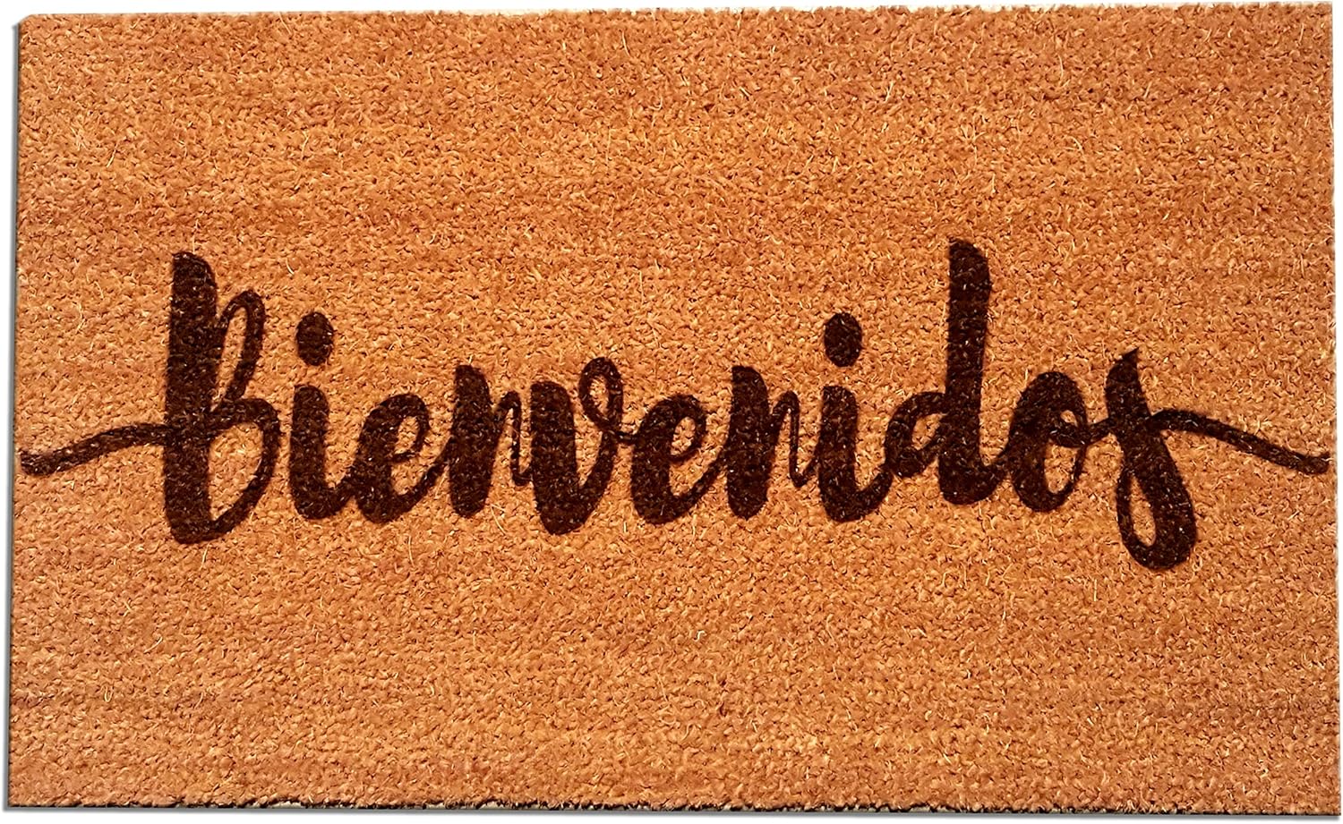 Coir Fiber Laser Engraved Doormat 30” x 18” Bienvenidos