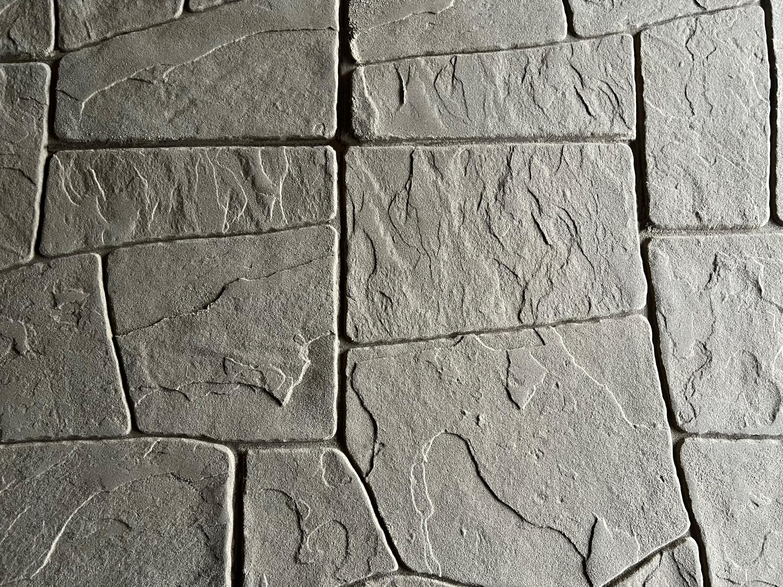 GlobMarble Grand Ashlar Concrete Stamp Mats Slate Stone Texture Imprint Stamp Mats SM 3400 (Blue)