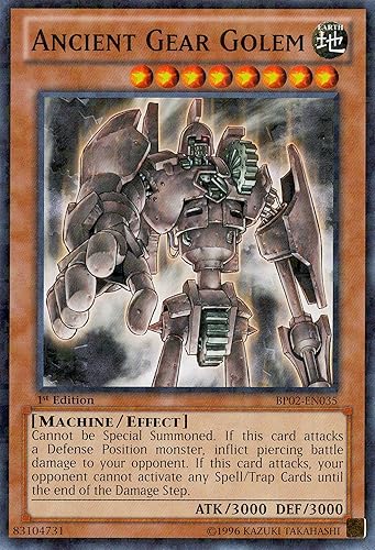 Yu-Gi-Oh! - Ancient Gear Golem (BP02-EN035) - Battle Pack 2 War of the Giants - 1st Edition - Mosaic Rare