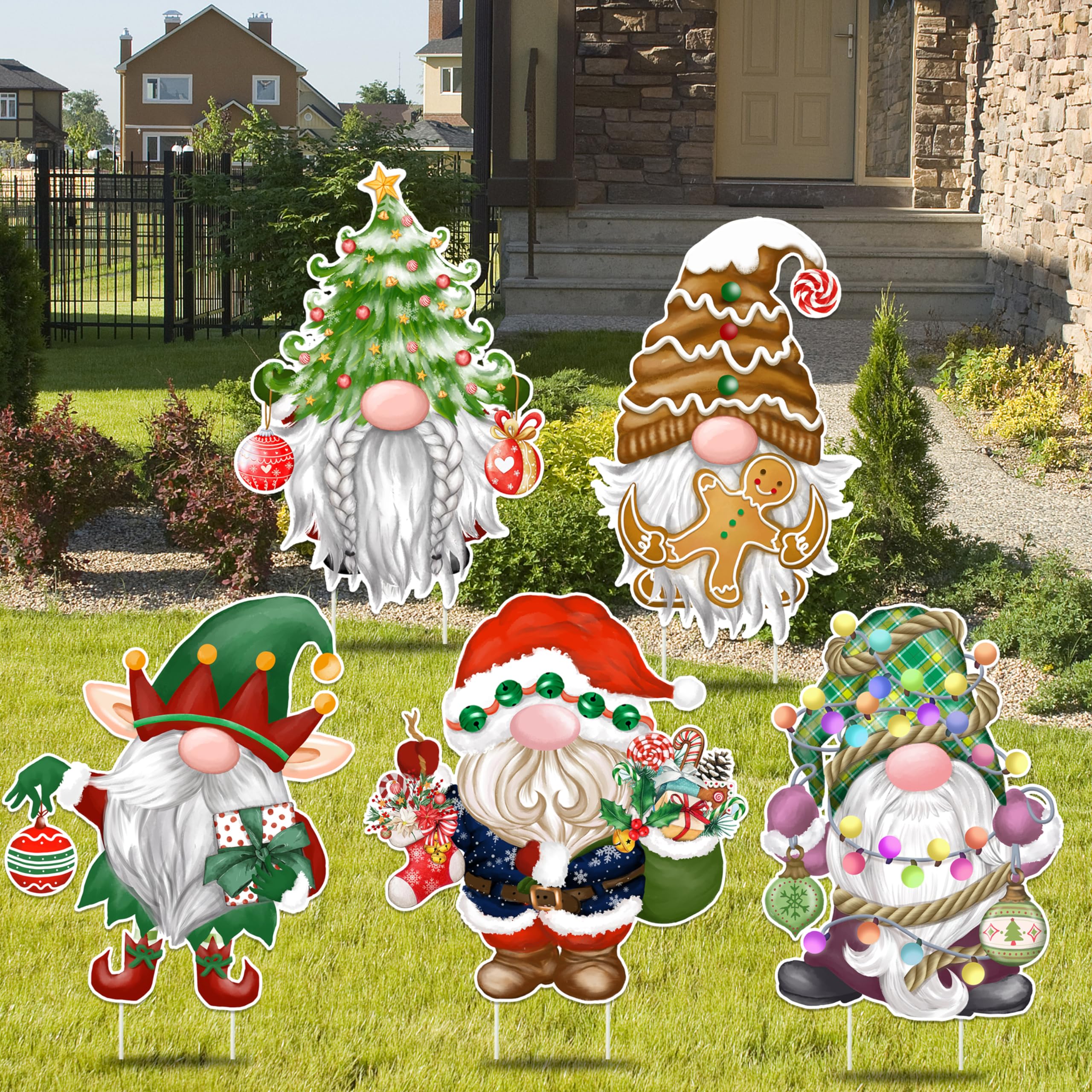 Letreros De Gnomo De Casa De Navidad De Mdf | Decoraciones D | Meses