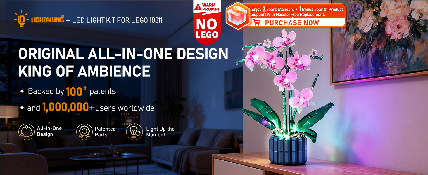 Amazon.com: LIGHTAILING Led Light for Lego-10311 Orchid — Easy