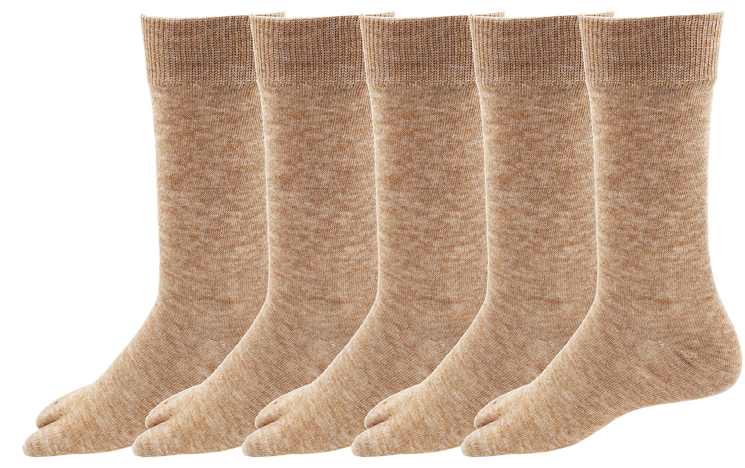RC. ROYAL CLASS Women Warm Calf Length Thumb Woolen Multicolored Socks, Combo Pack of 5