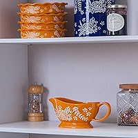 Vista 13 de Wisenvoy Salsa Barco Salsa Barcos de Salsa de Porcelana 20 Oz Tazón de Salsa