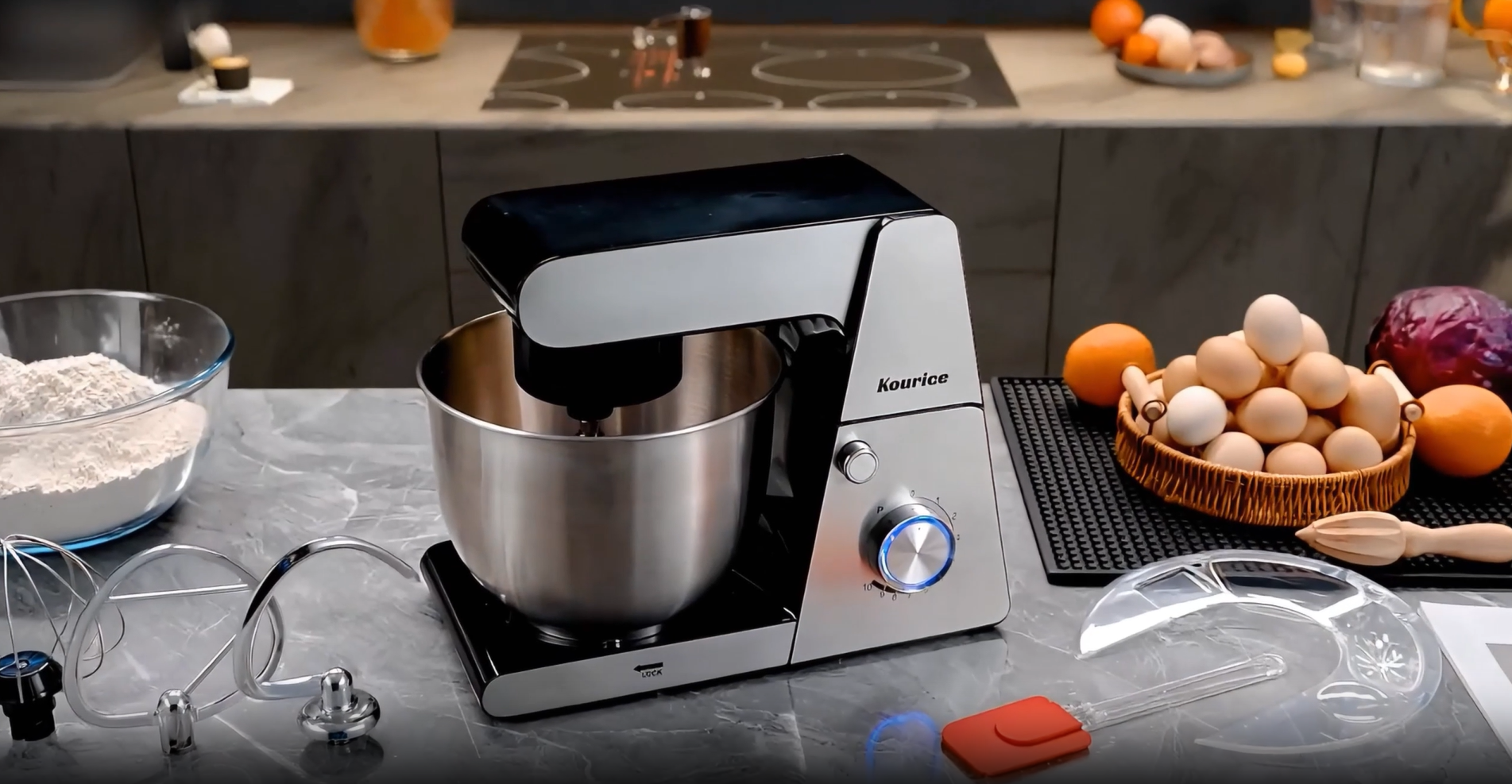 Amazon.com: Kourice 6.5QT Tilt-Head Stand Mixer, Heavy Duty Pro 10