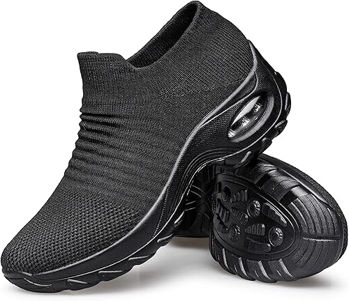 Miniatura 7 de YHOON - Zapatos de mujer tipo calcetín, con suela de malla, para caminar, deportivos, para enfermería y trabajo