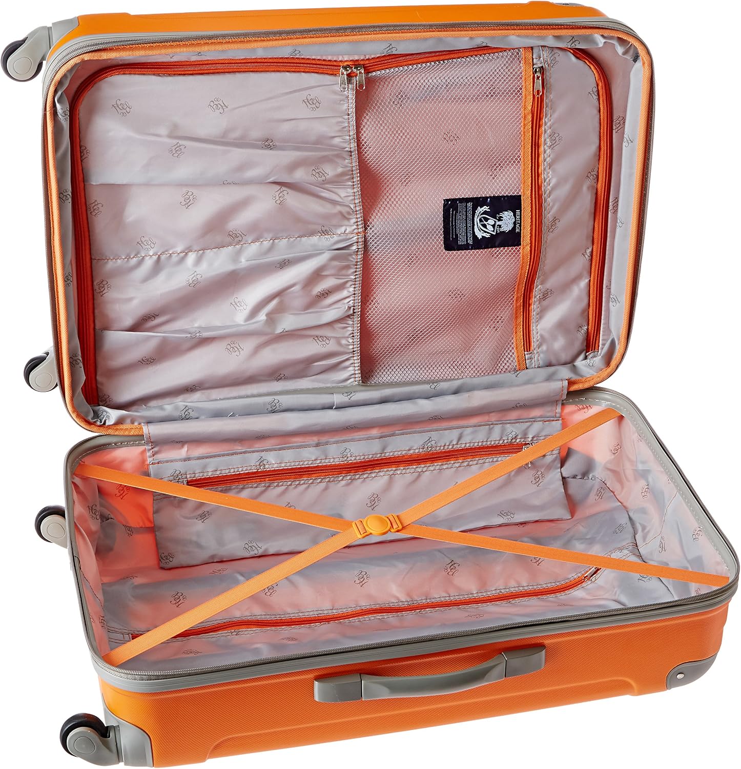 Beverly Hills Country Club Newport Hardside Spinner Luggage, Orange, 3-Piece Set