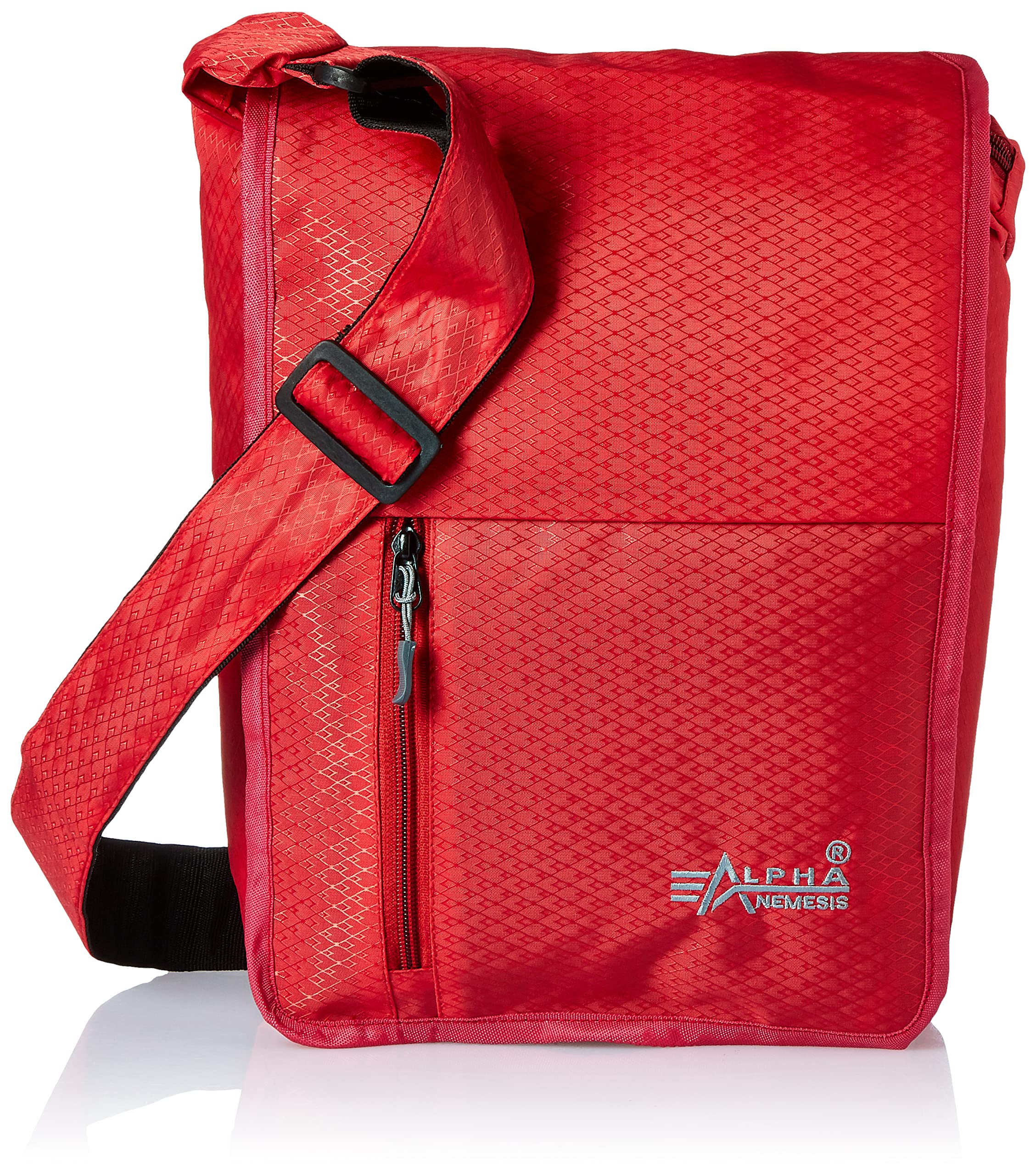 Alpha Nemesis Polyester 26 cms Red Messenger Bag (Flip Seven)