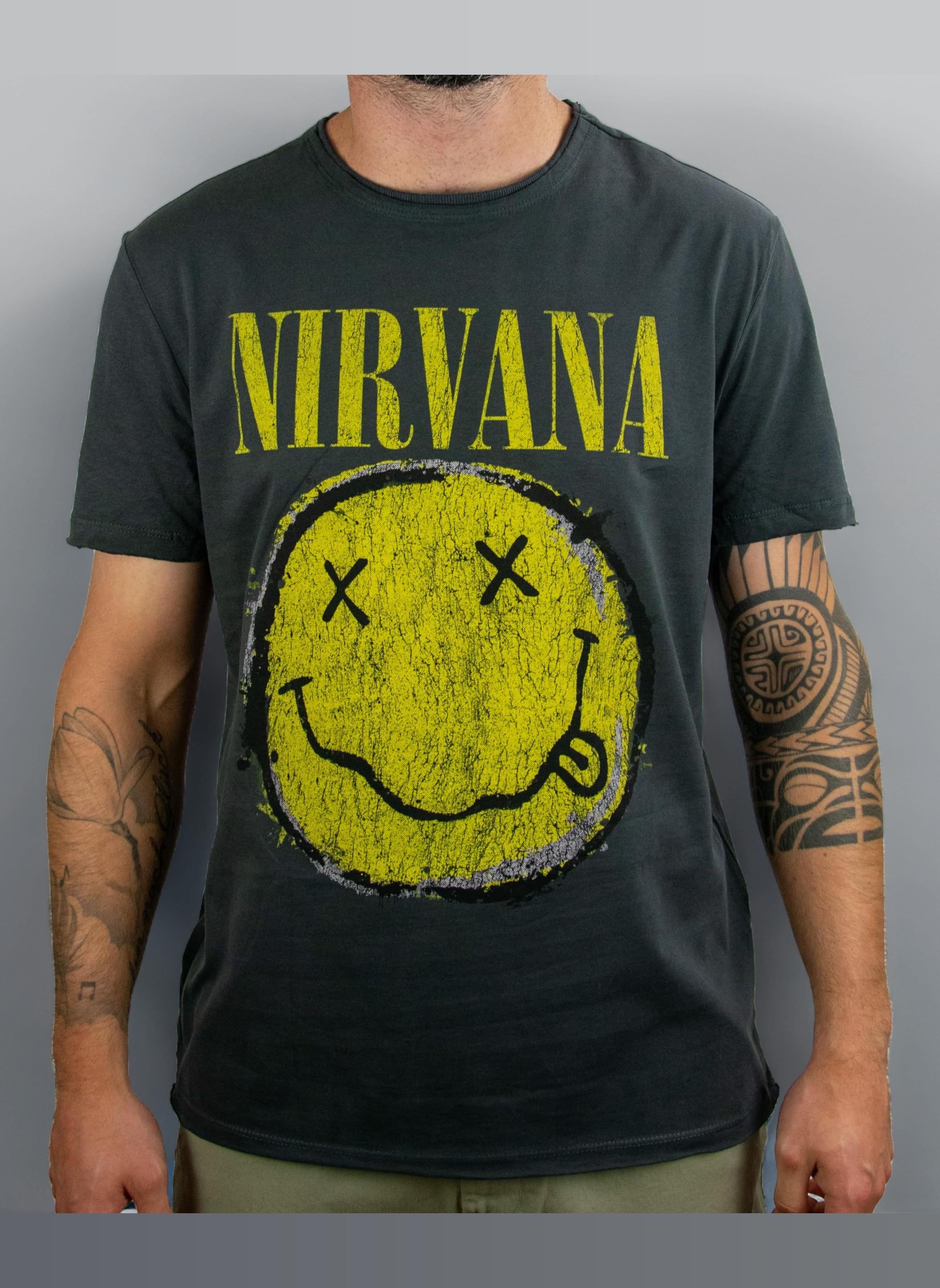 Men's Nirvana - Worn Out Logo T-Shirt (Pack of 1)