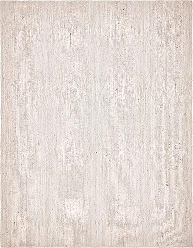 Miniatura 10 de Unique Loom Alfombra trenzada de la colección de yute - Dhaka (9 pies x 12 pies, rectangular, blanco)