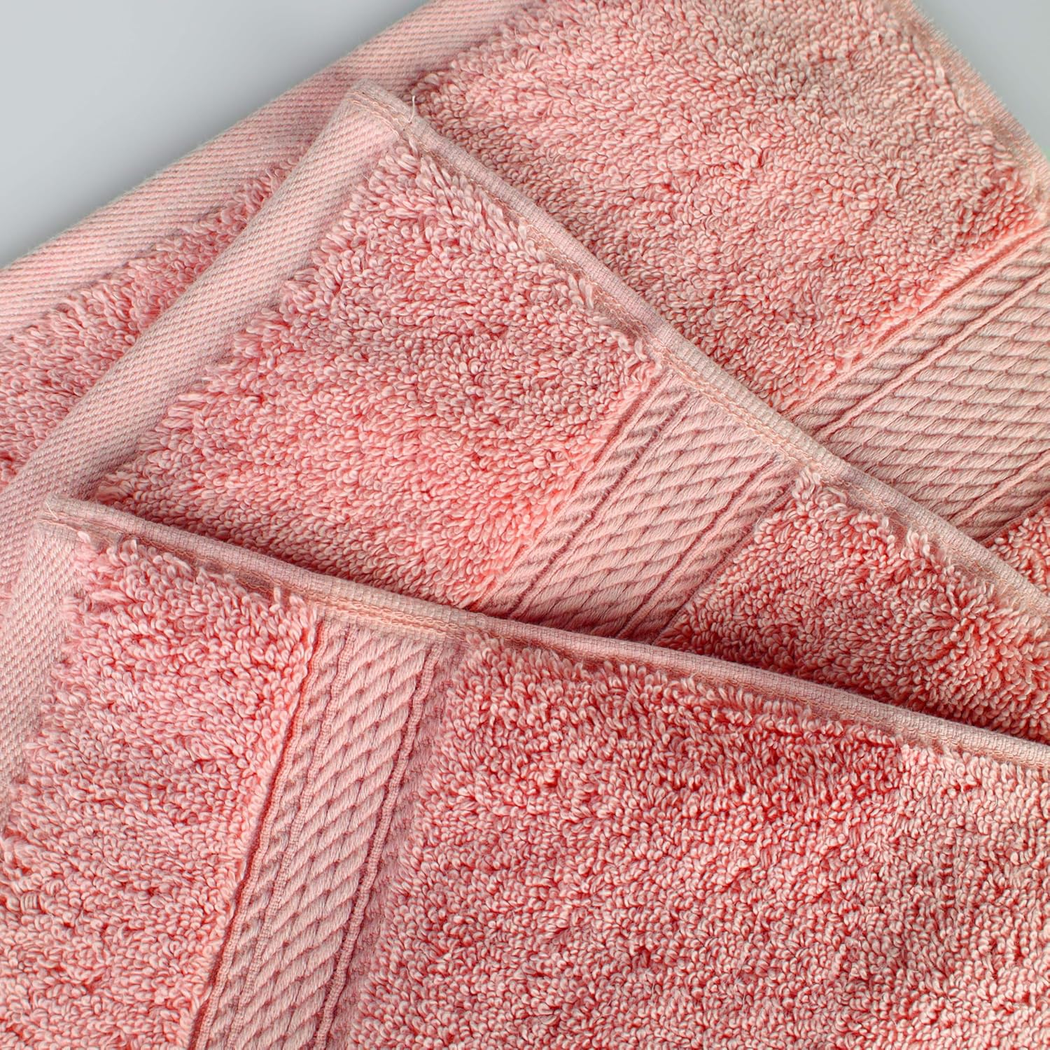 HOMECITY Madison Egyptian Cotton Bath Sheets, for Bathroom, Shower, Spa, Hotel, Plush, 800 GSM, Highly Absorbent and Ultra-Soft Towels, Essentials, Oversized Towels, Set of 2, Tea Rose