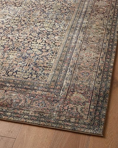 Miniatura 10 de Loloi Amber Lewis x Morgan DenimMulti - Alfombra decorativa de 2 pies x 5 pies