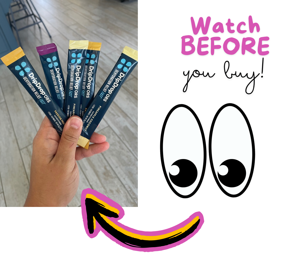 Watch Drip Drop Hydration Drink Honest Review on Amazon Live