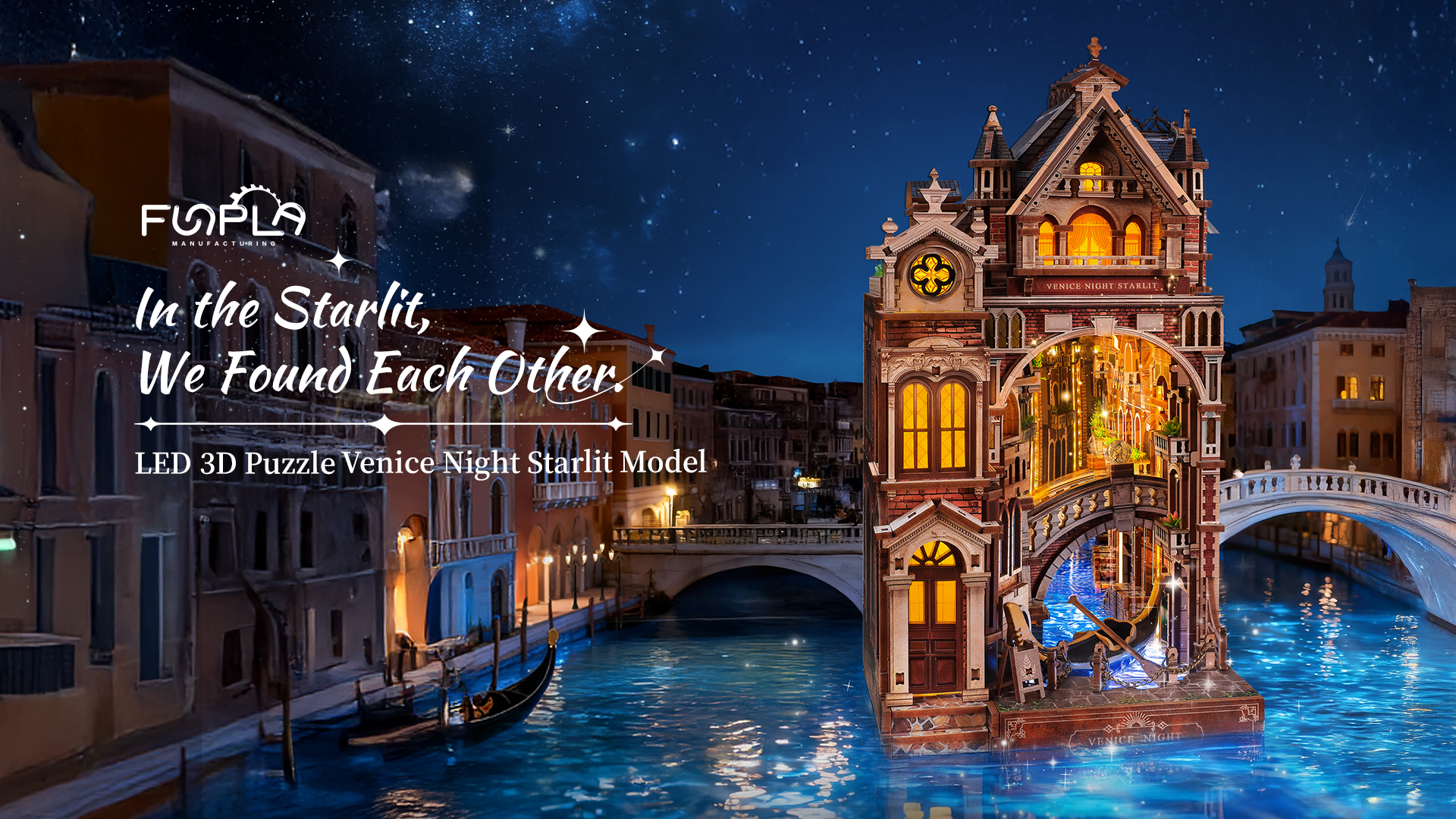 Amazon.com: FUNPOLA Venice Night Starlit Book Nook Kit – LED 3D