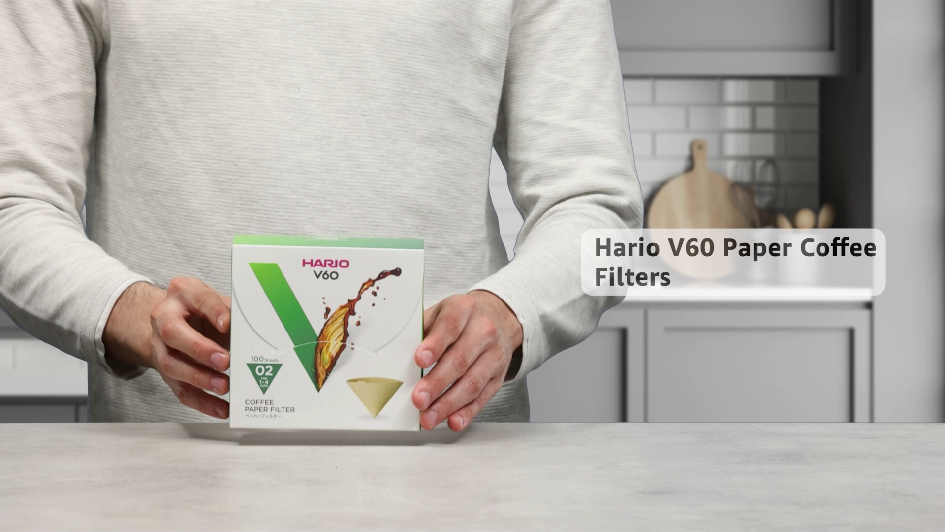 400 Kaffeefiltertüten V02, Weiß, Kompatibel Mit Hario 02, Ungebleicht