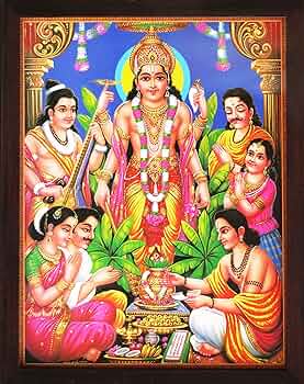 ビシュヌ　ヒンドゥの神々　額縁付　　　　　ビンテージポスター A14gJEZPvhL._UF350,350_QL50_.jpg