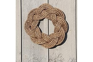 Coastal Christmas Wreaths For Front Door Manila Rope Sailor Knot Wreath
