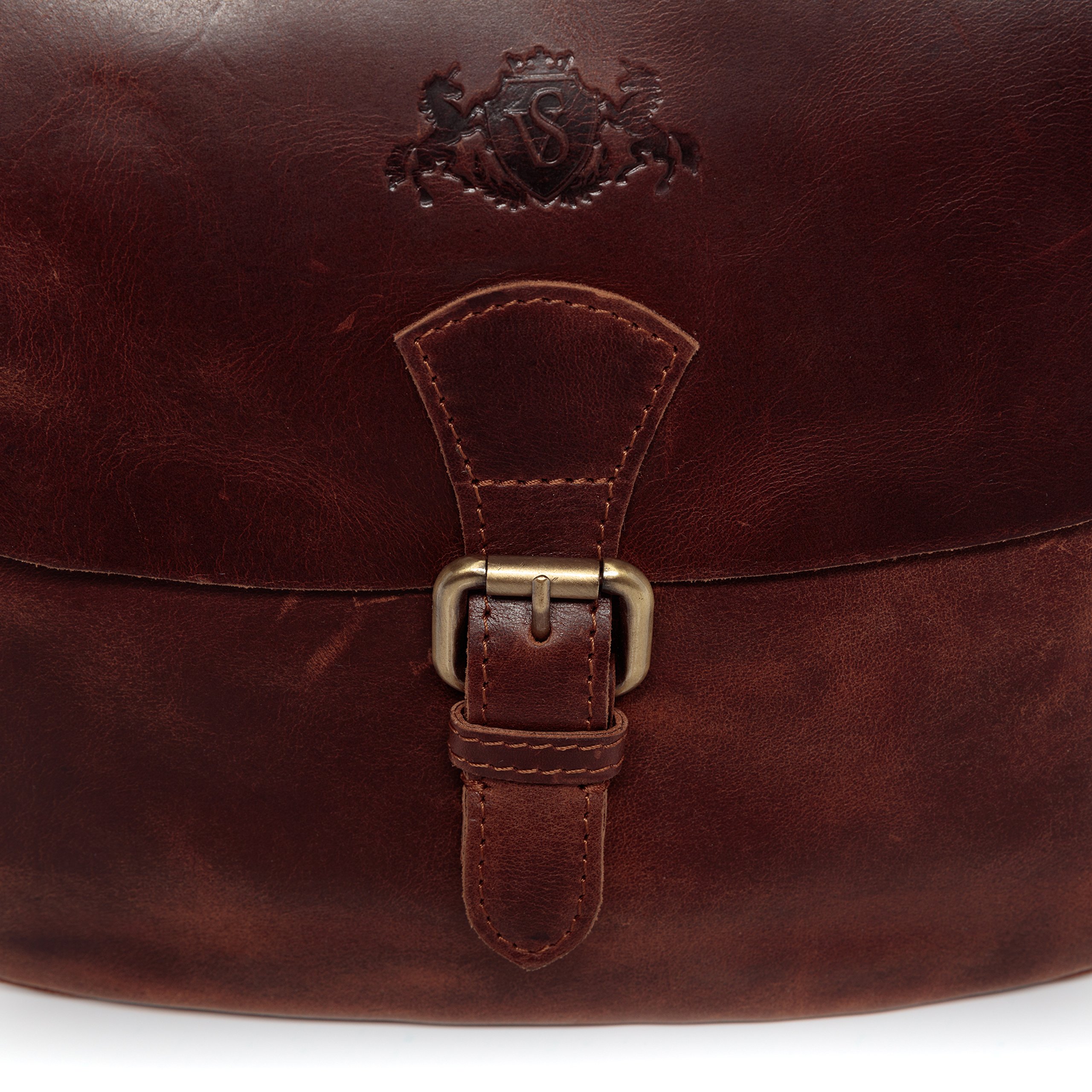SID & VAIN® borsa a spalla vera pelle vintage YALE piccolo tracolla donna prodotto artigianale