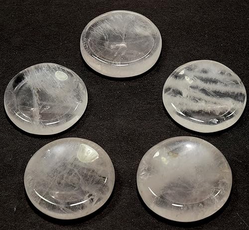 Soporte de cuarzo transparente de 1.575 in para esferashuevos piedra de preocupación pulida piedra preciosa natural cristal mineral meditación