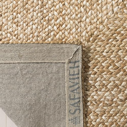 Miniatura 5 de SAFAVIEH Natural Fiber Collection NF885B - Alfombra cuadrada de yute de 6 pies, hecha a mano, color marfil