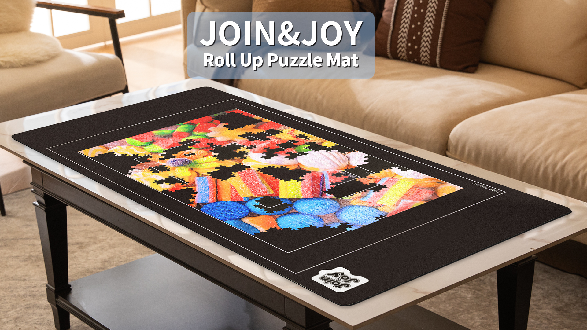 Amazon.com: Join&Joy Jigsaw Puzzle Mat Roll Up, Rubber Saver Pad