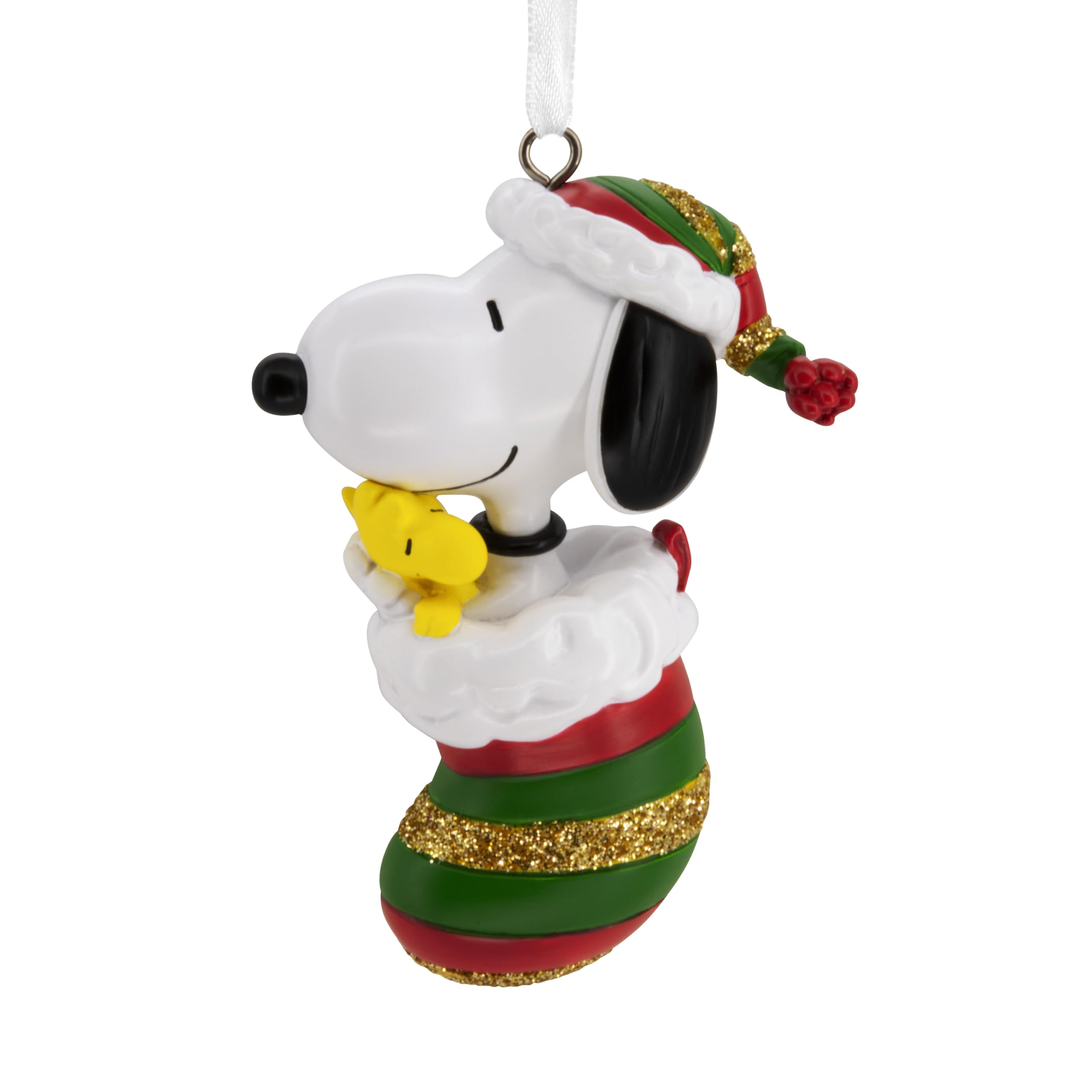 Hallmark Peanuts Snoopy and Woodstock in Stocking Christmas