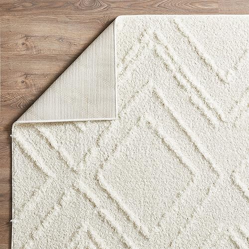 Miniatura 6 de LOOMAKNOTI Vemoa Armeley - Alfombra geométrica gris de 5 x 7 pies para interiores