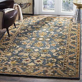 SAFAVIEH Antiquity Collection 4' x 6' Blue/Gold AT52C Handmade Tradition...