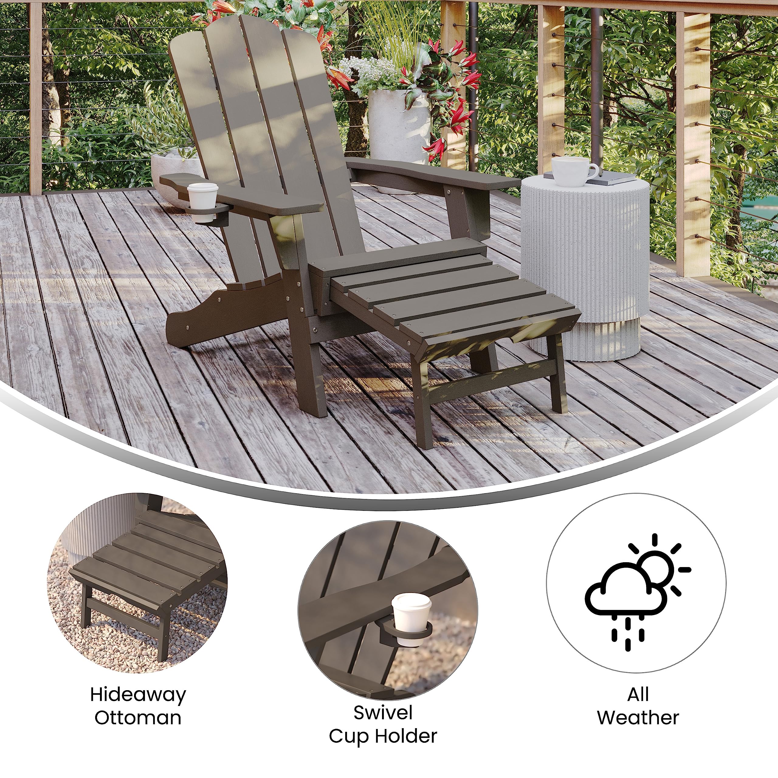 resin adirondack chair ottoman