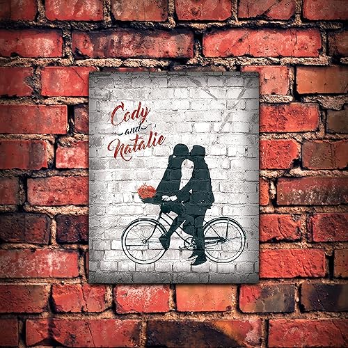 Vista 41 de Personal-Prints Rompecabezas de amor, regalo romántico personalizado en lienzo con tus nombres, personalizado para el día de San Valentín