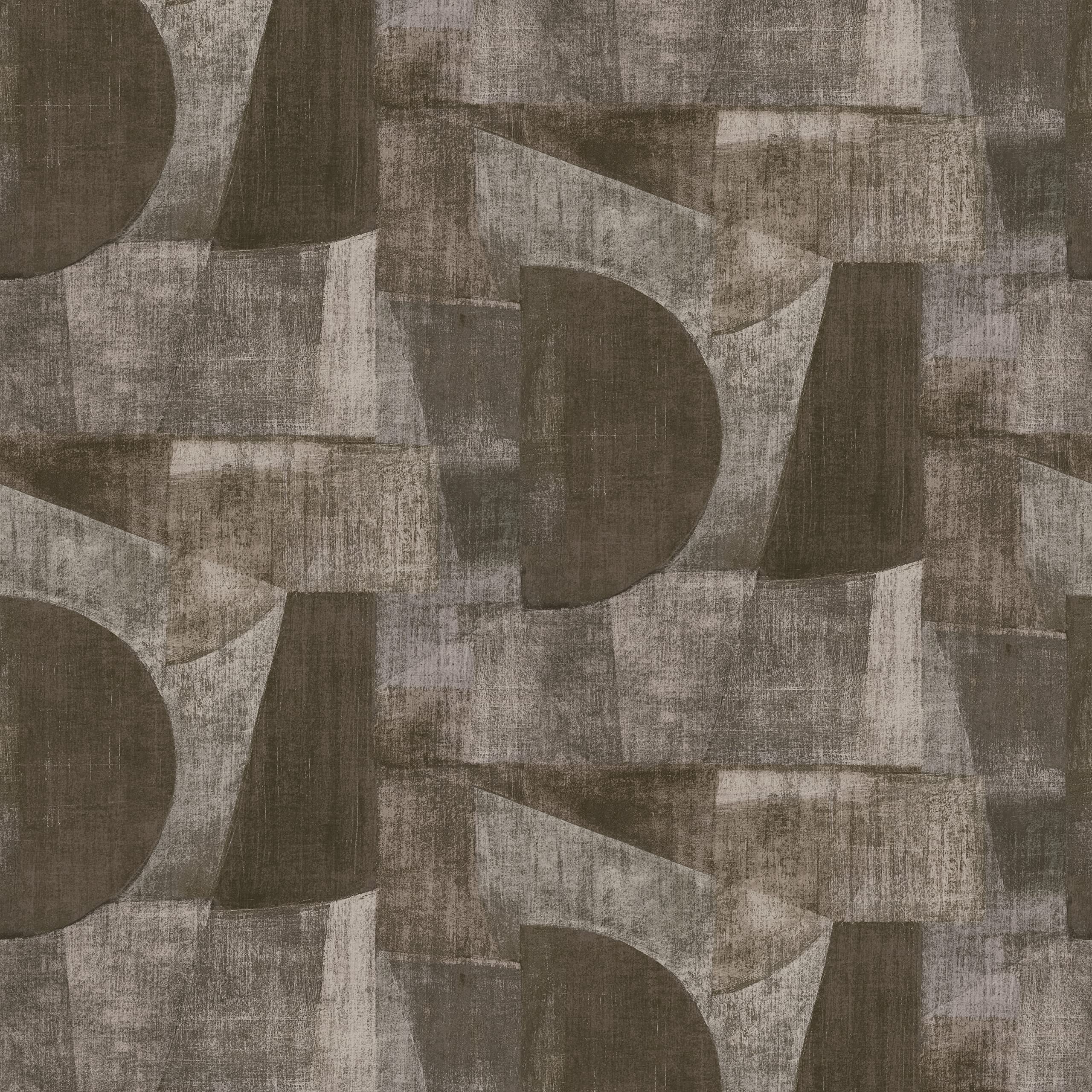 Papier peint photo non tissé Rasch 521764 géométrique marron gris mural 3 x 3 m