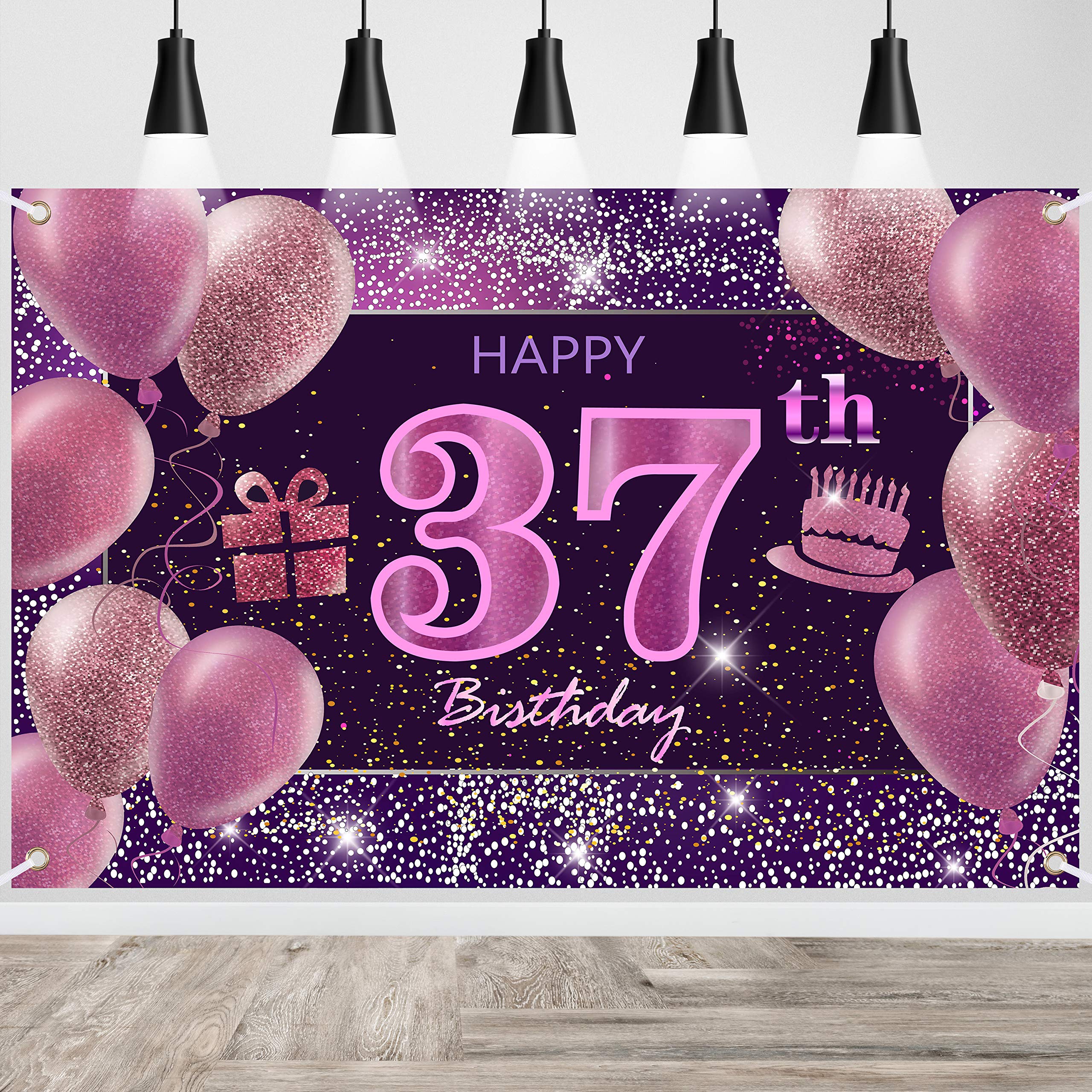 Happy Birthday Door Banner IMISI Birthday Decorations Birthday Backdrop Decorations for a Party (37-age) — image 1