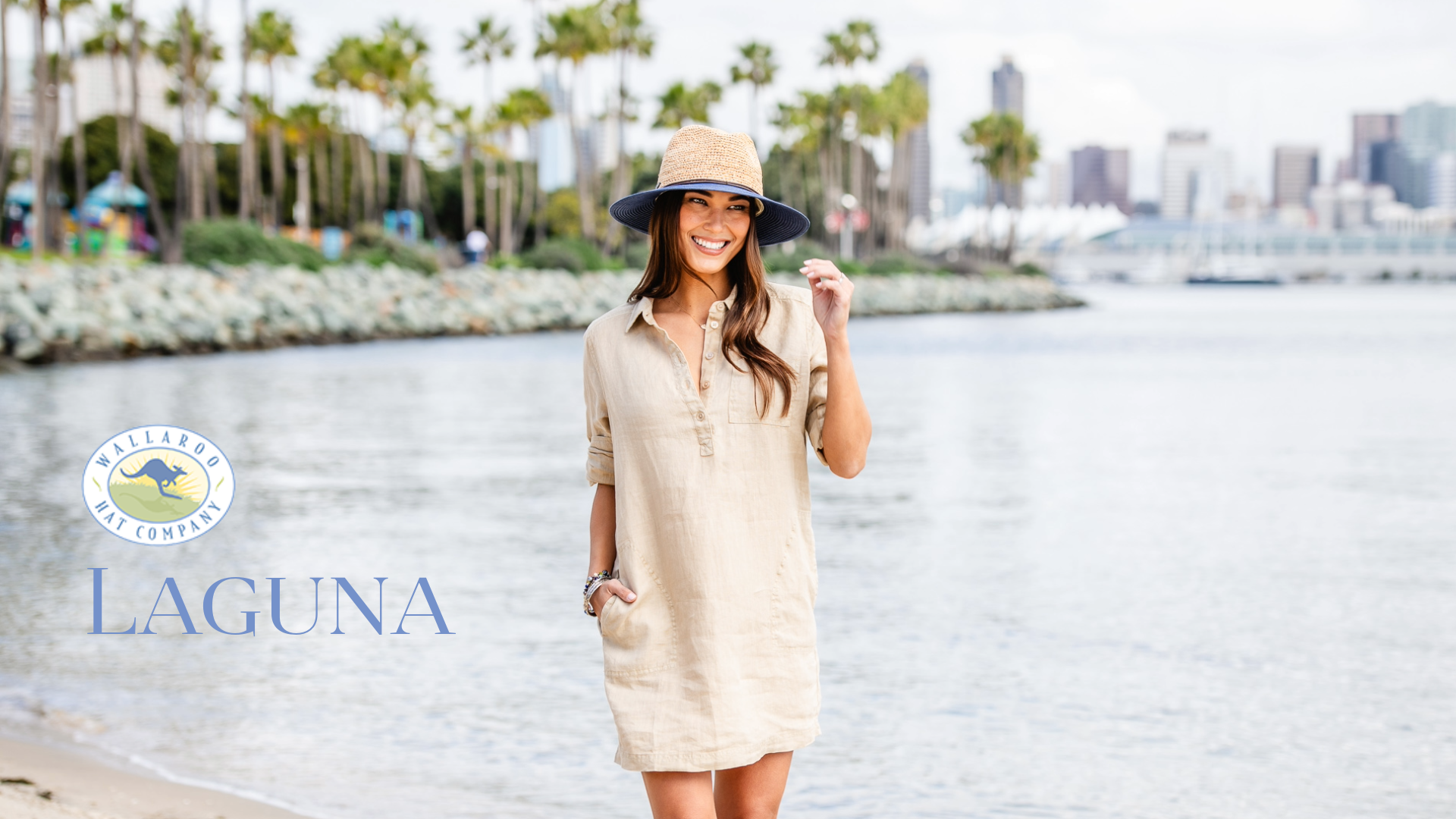 Sombrero Fedora Laguna para Mujer con Ala Ancha miniatura 7