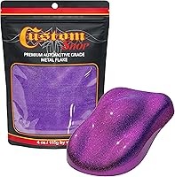 Vista 23 de Custom Shop - Plata a arco iris- 4 onzas de microescamas holográficas de metal de 0.004 pulgadas de tamaño de 100 micrones - Resistente a los rayos