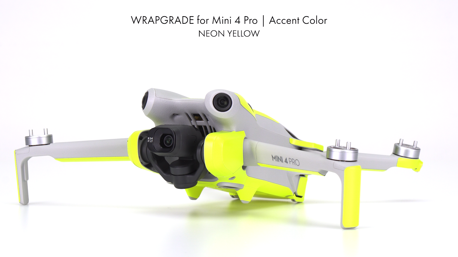 Skin/Wrap Arancione Fluorescente Per DJI Mini 4 Pro &ndash; Per Drone, Caricatore E Telecomando