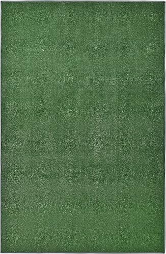Garland Rug Alfombra verde de césped artificial de 4 x 6 pies rectangular 4 pies x 6 pies