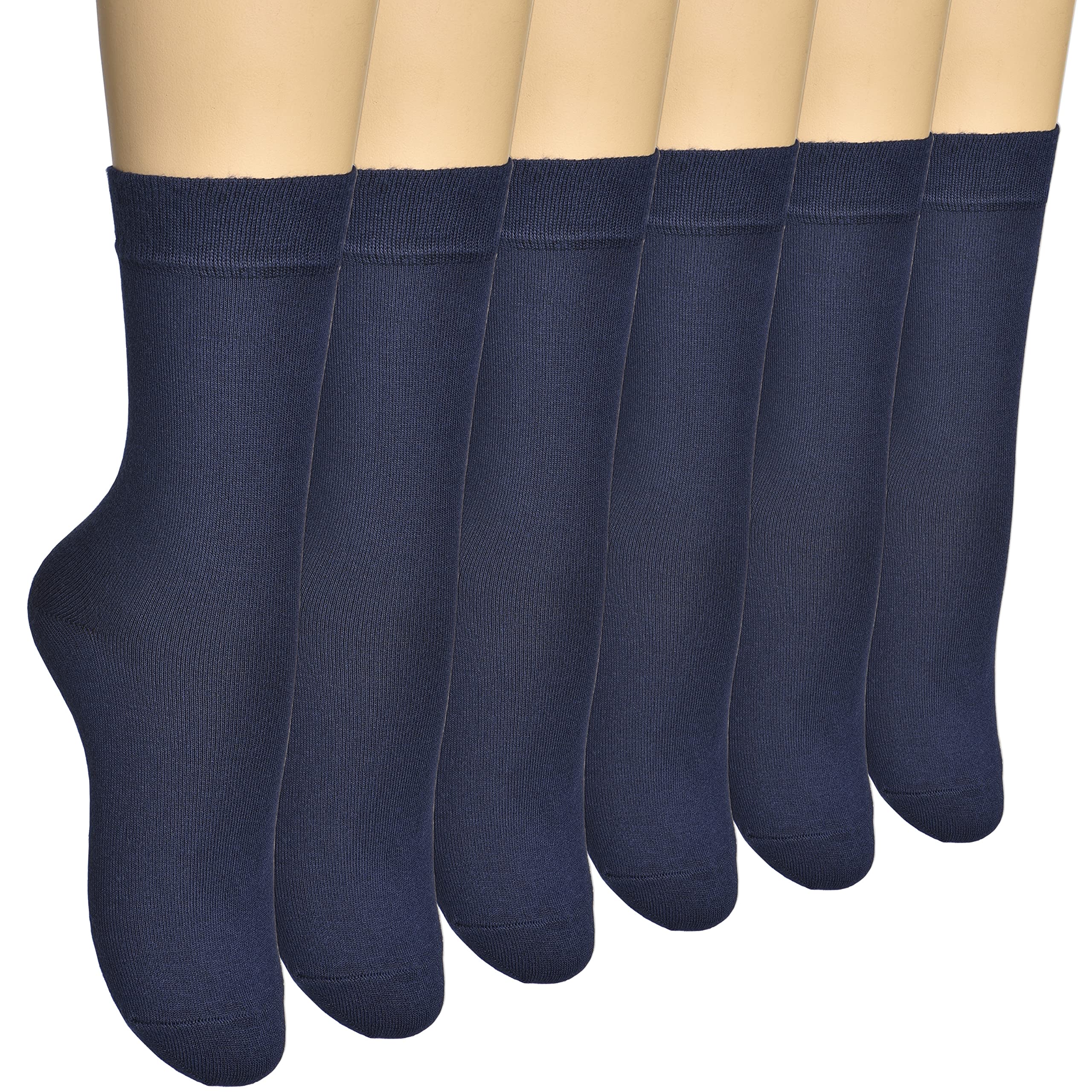 ELYFER Women's Thin Rayon Dress Socks - Casual Color Crew Socks, Comfort Seam