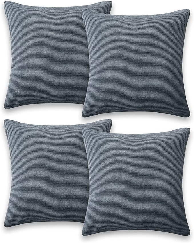 AMEHA Cushions with Covers Included 45 x 45 cm with Invisible Zipper