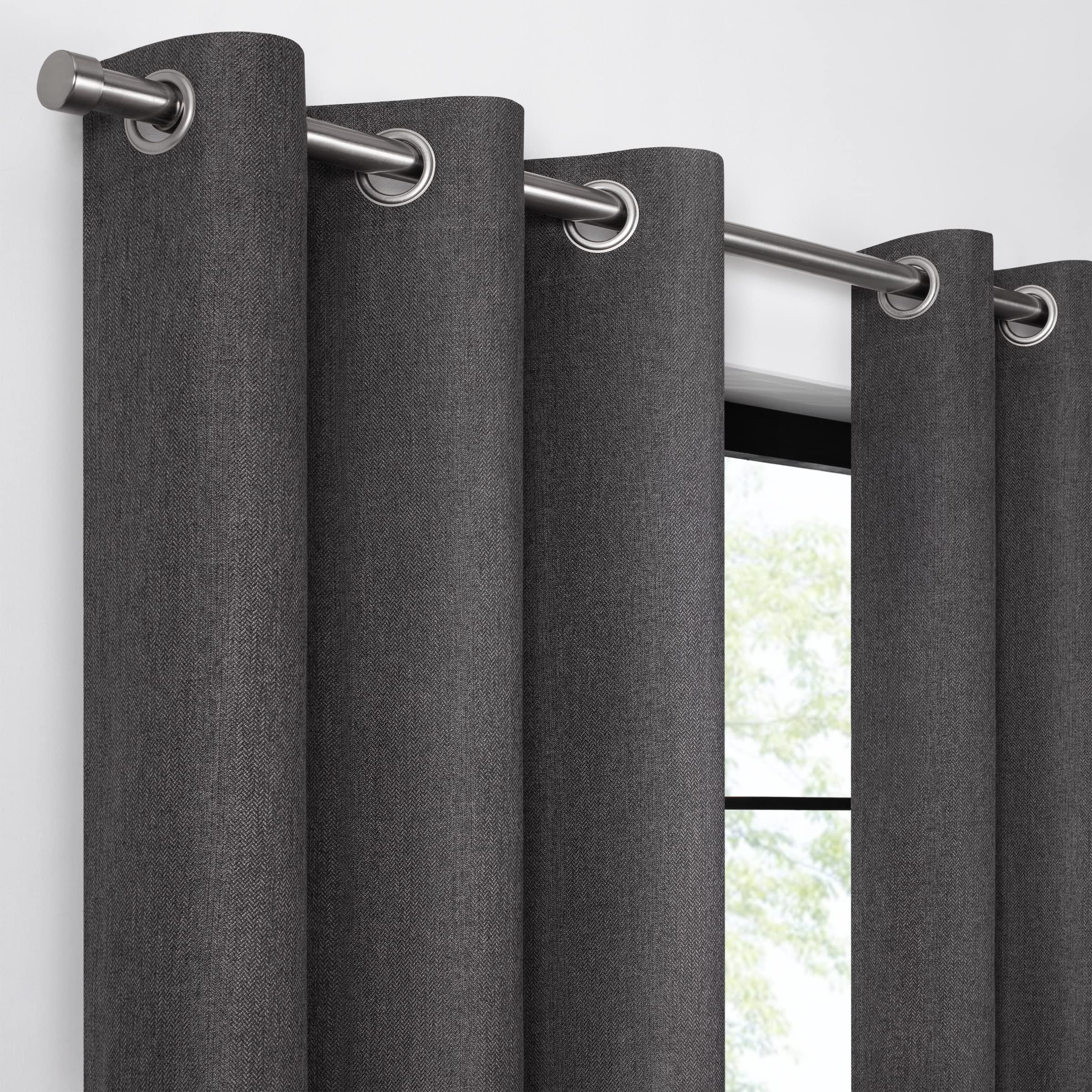 Eclipse Welwick Magnitech 100% Blackout Curtain, Grommet Window Curtain Panel - Image 4