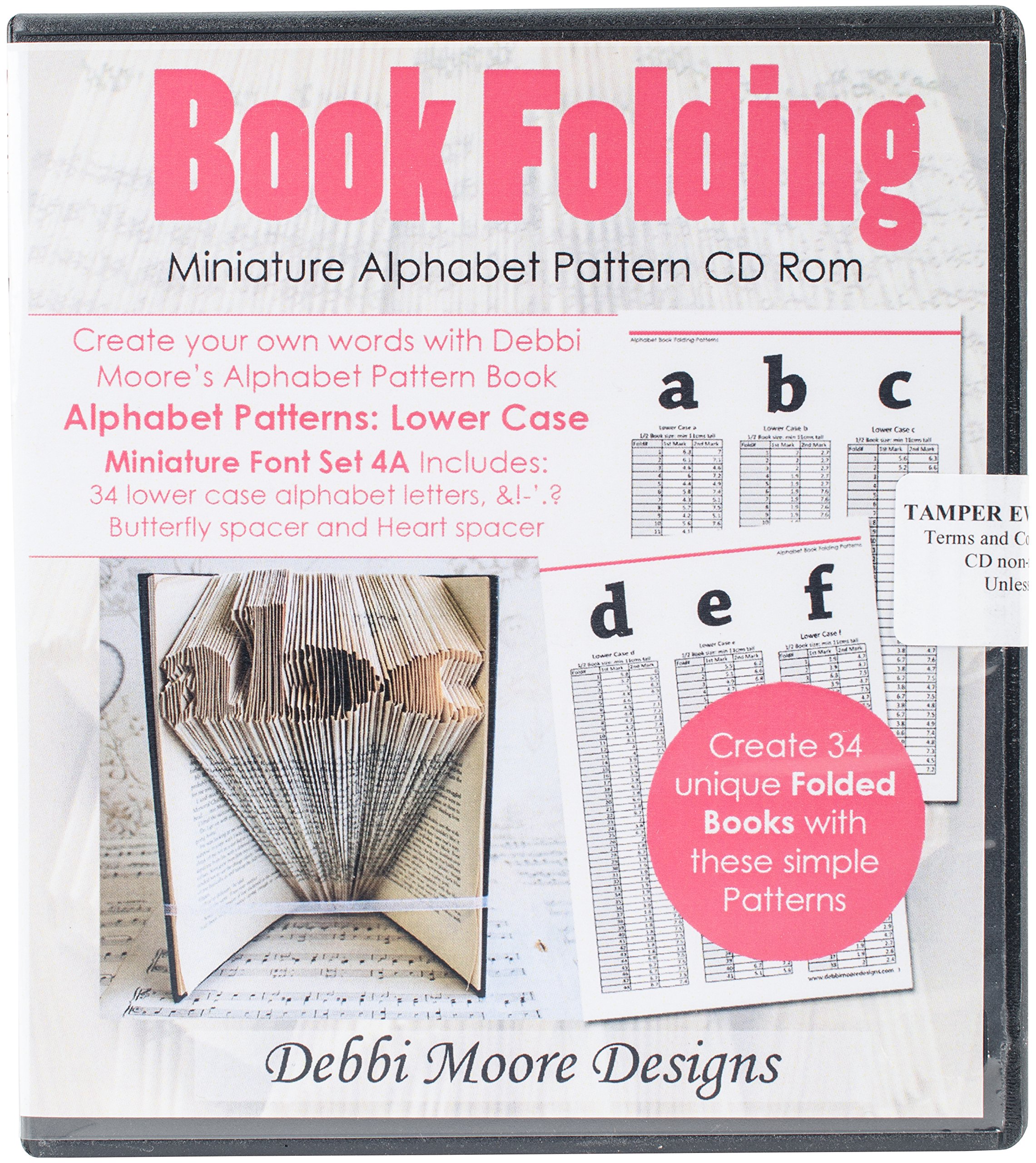 Debbi Moore Cd Rom Book Folding Patterns-Times New Roman Alpha 4A, Mini Lower