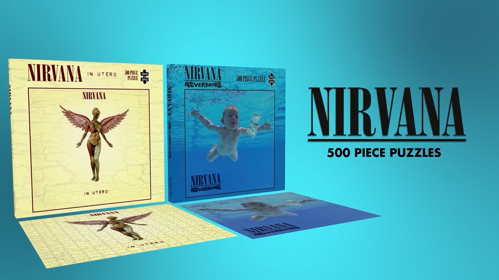 Amazon.com: Nirvana Nevermind (500 Piece Jigsaw Puzzle