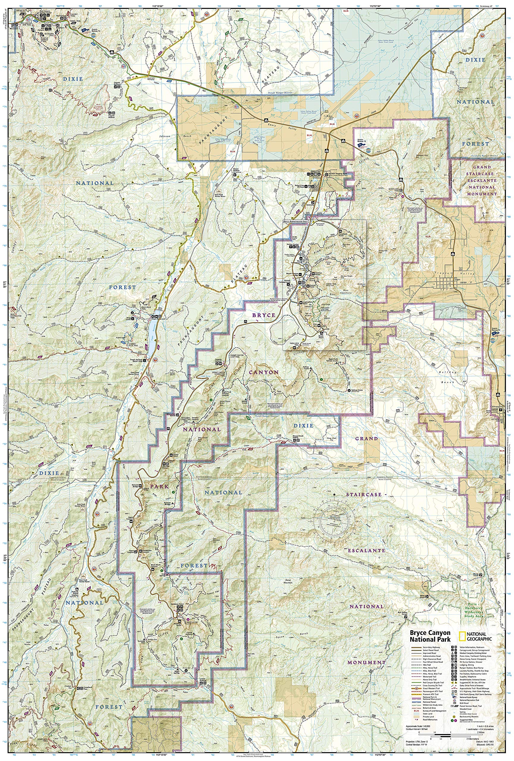 Utah National Parks (Map Pack): Trails Illustrated Maps (National Geographic Trails Illustrated Topographic Map)