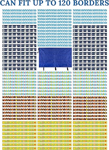 Miniatura 5 de Carson Dellosa - Paquete de 2 tableros de anuncios para el aula, gráficos de bolsillo de almacenamiento y soluciones de organización para