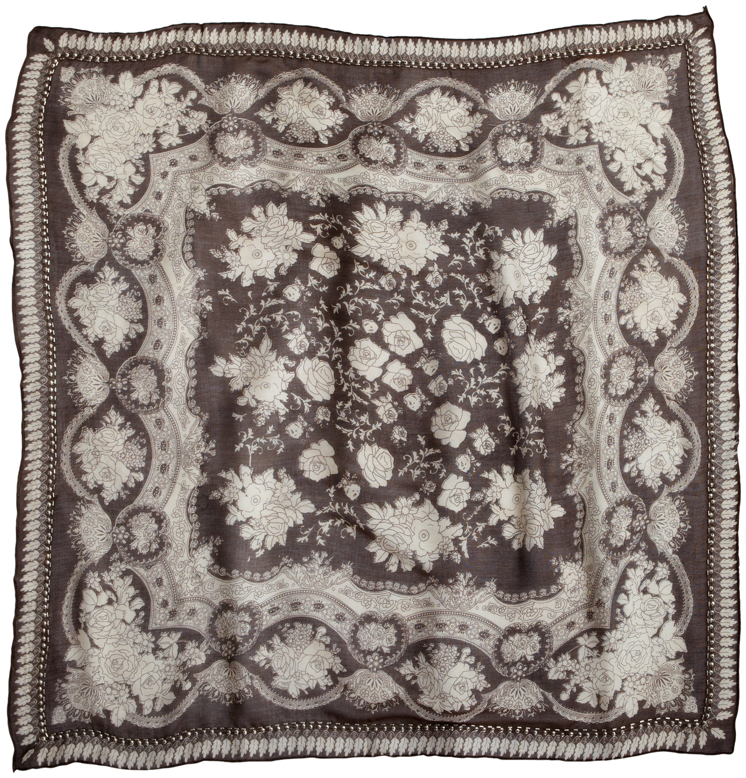 Jessica Simpson Women's Studded Flower Square Scarf